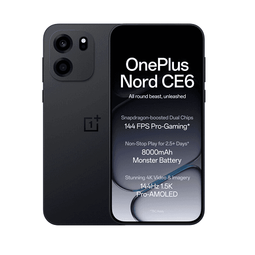 OnePlus Nord CE6 5G 6.78" Dual SIM 8GB/256GB Pitch Black